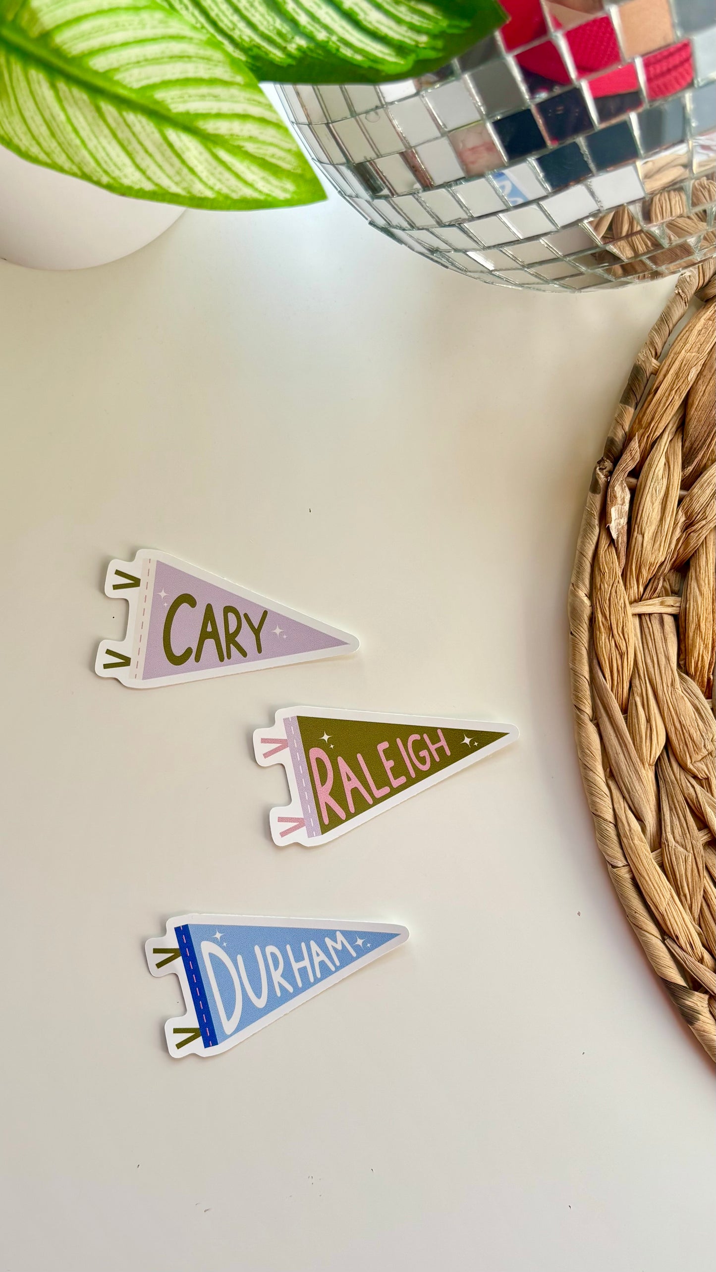 Durham Pennant Sticker