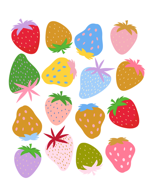 Strawberry 8 x 10 Print