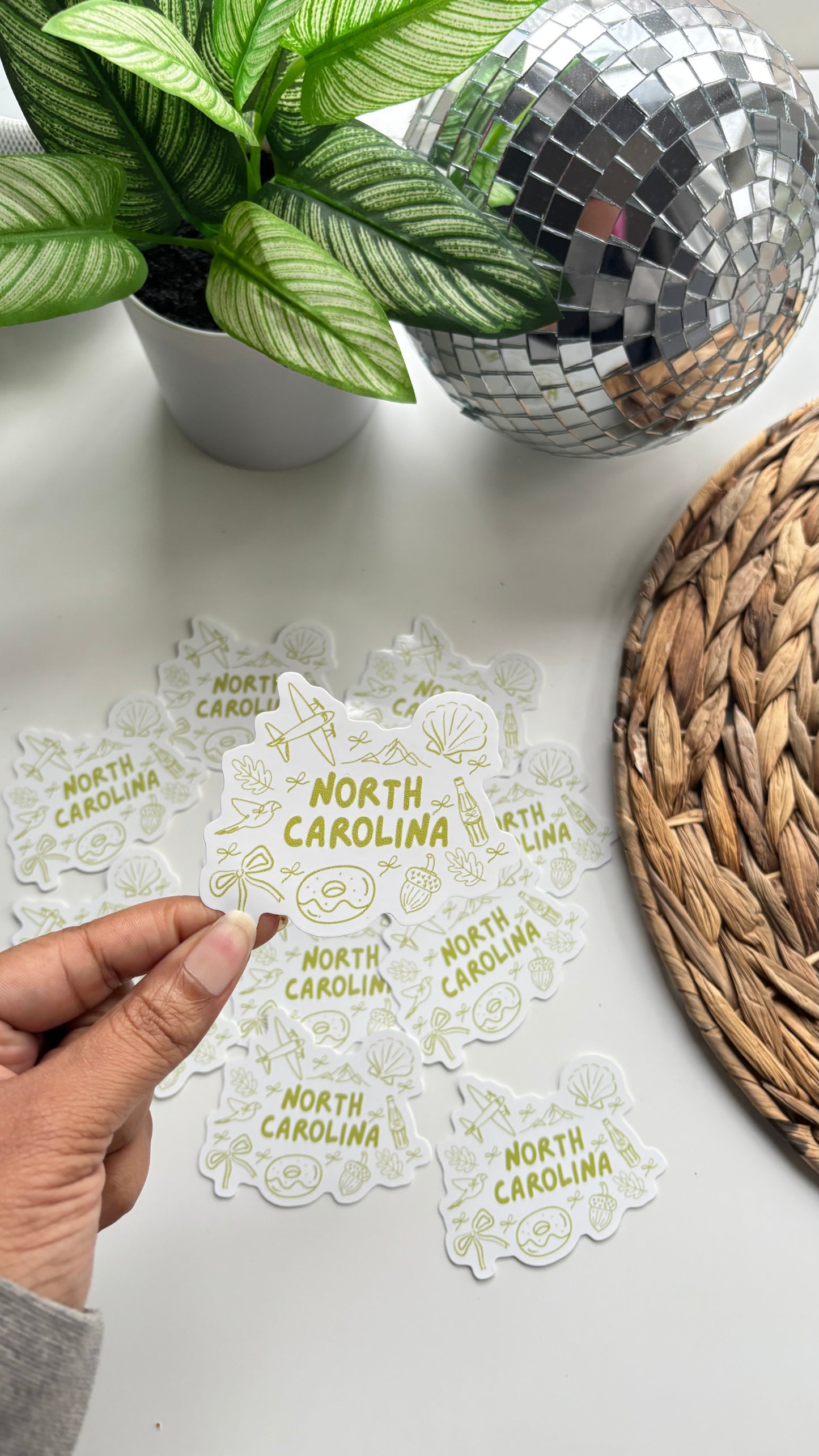 North Carolina Sticker - Green