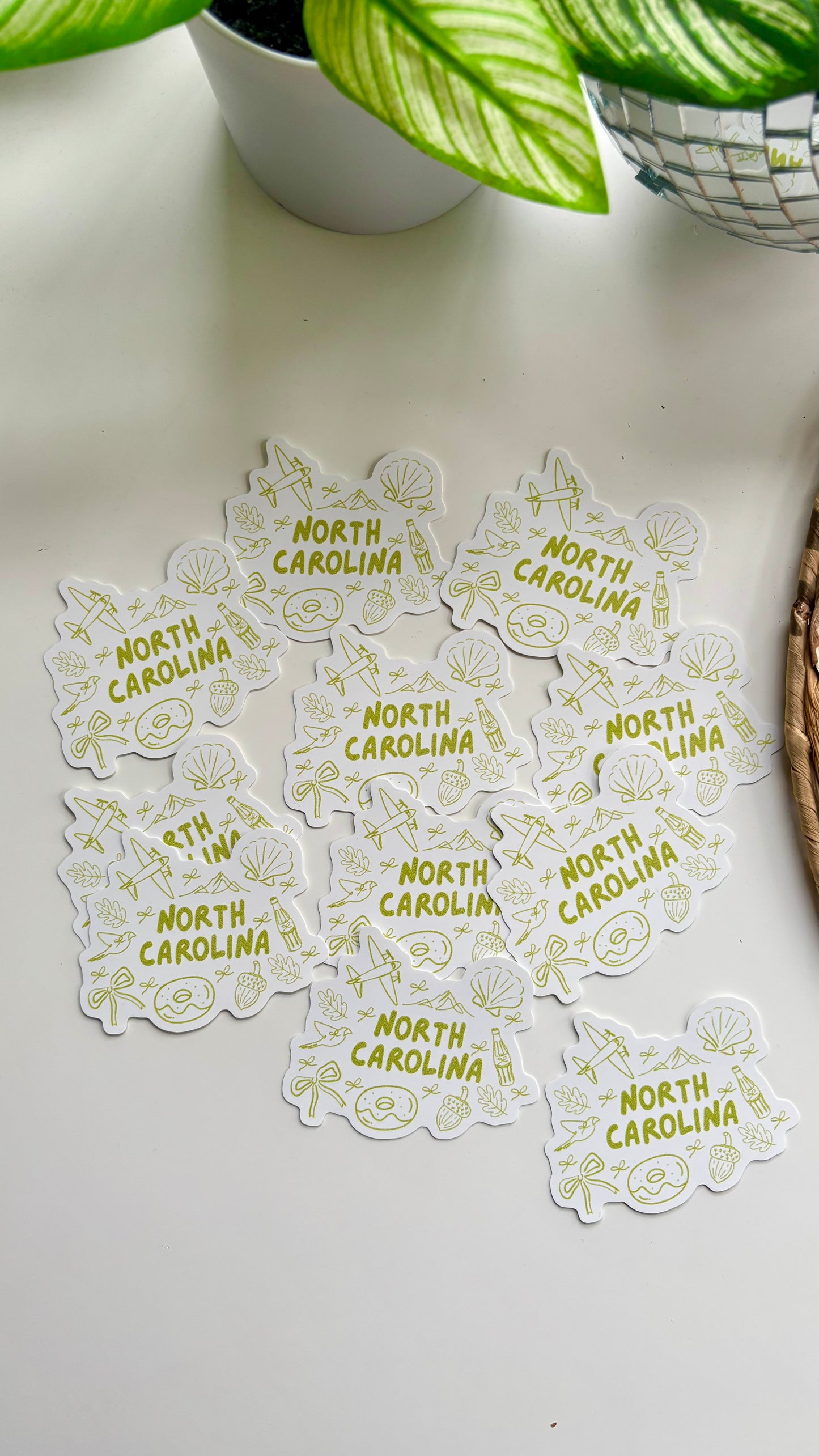 North Carolina Sticker - Green