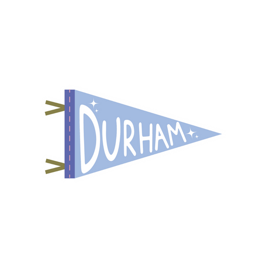 Durham Pennant Sticker