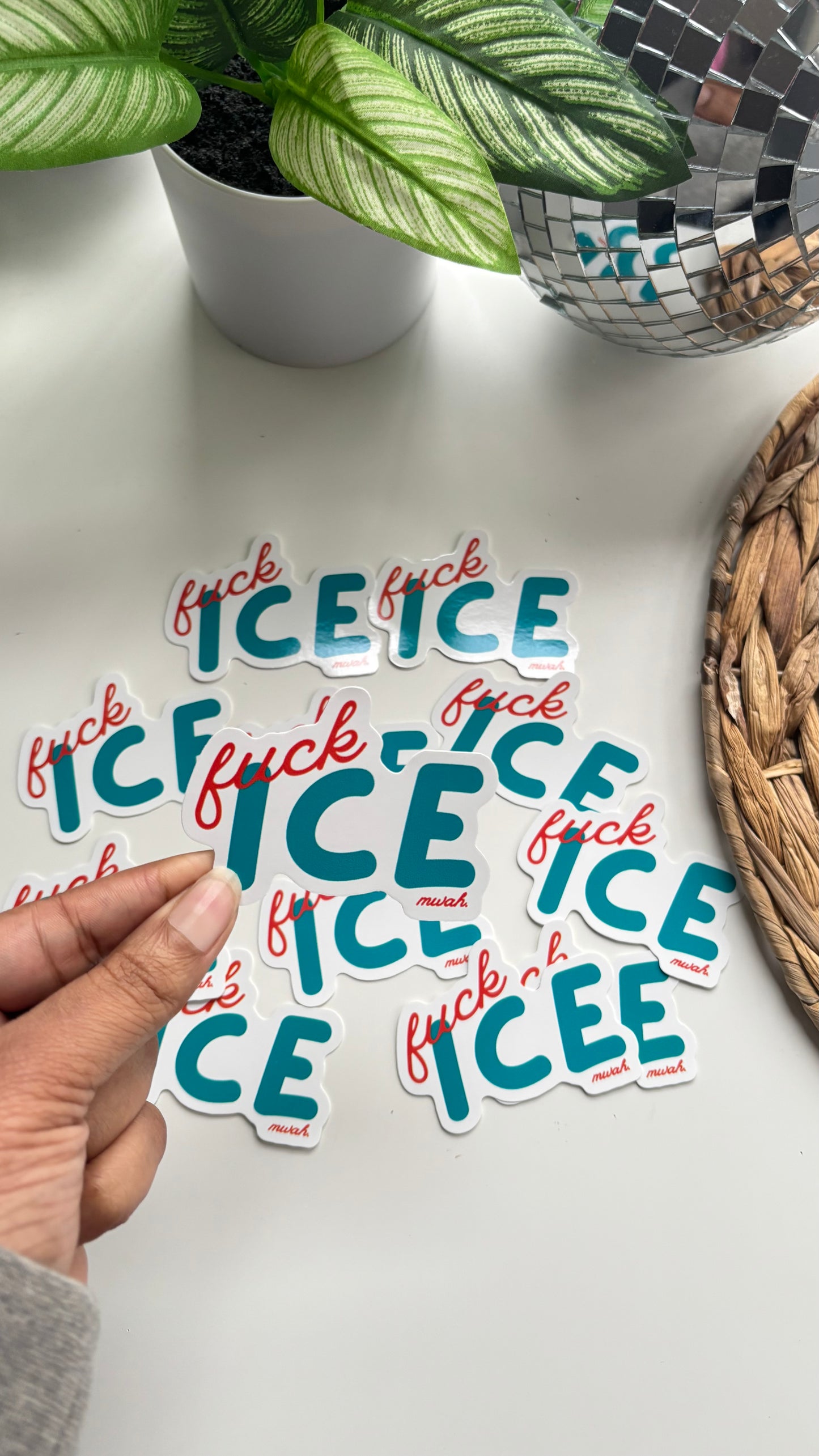 Fuck Ice - Red + Blue