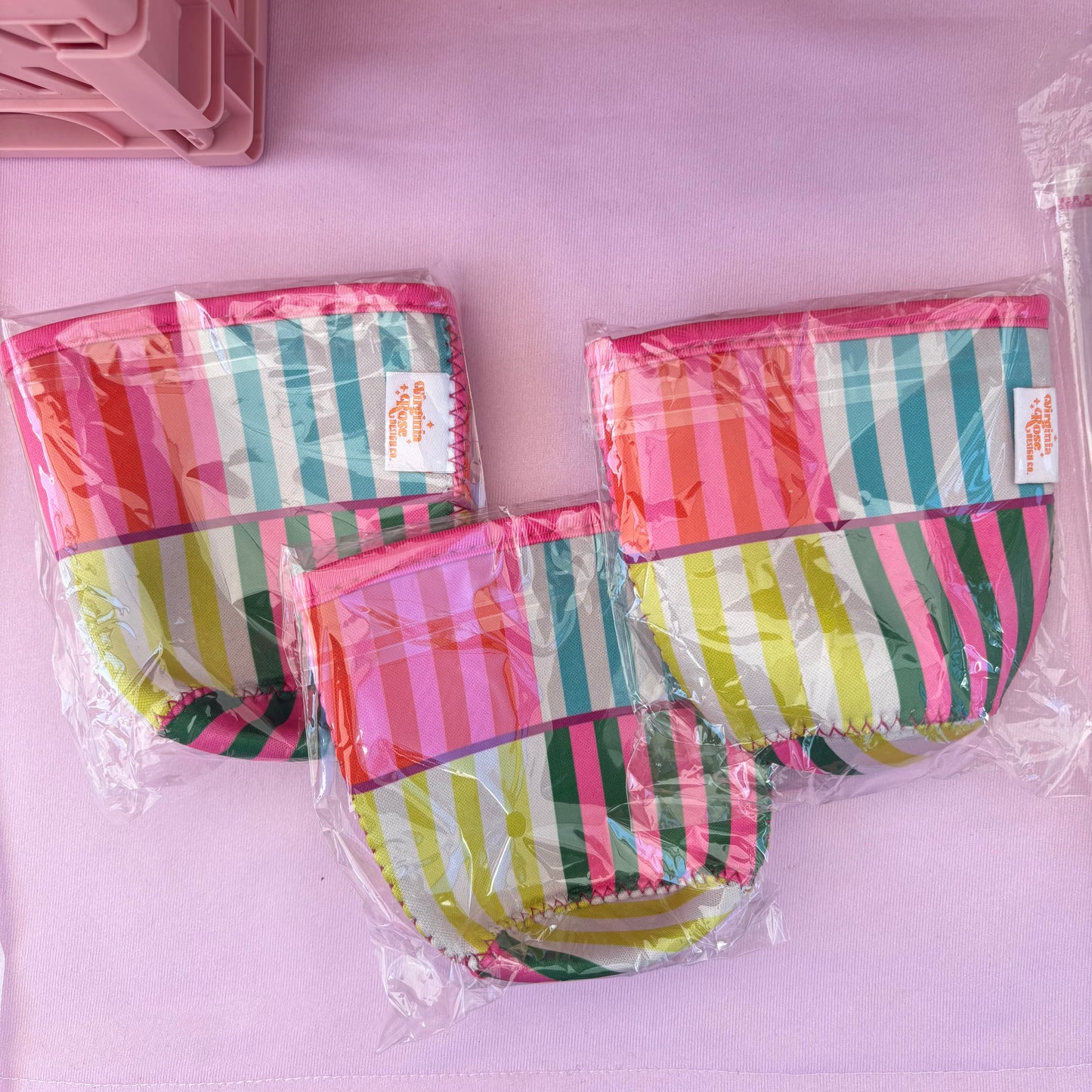 Multi-Striped Cup Sleeve