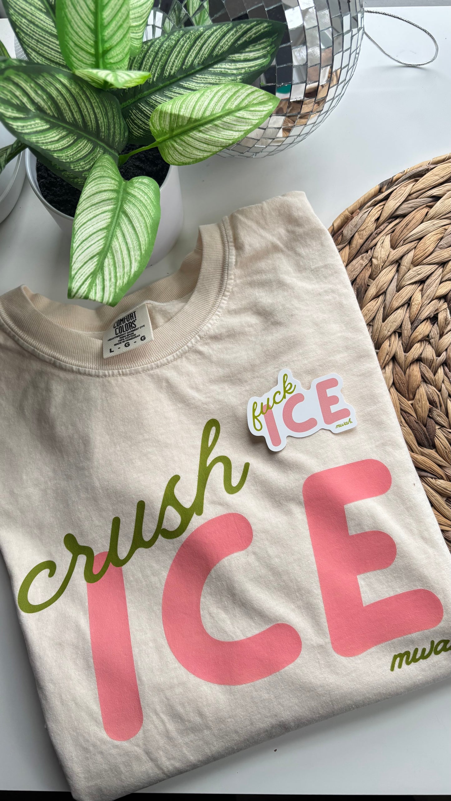 Crush Ice - Pink + Green