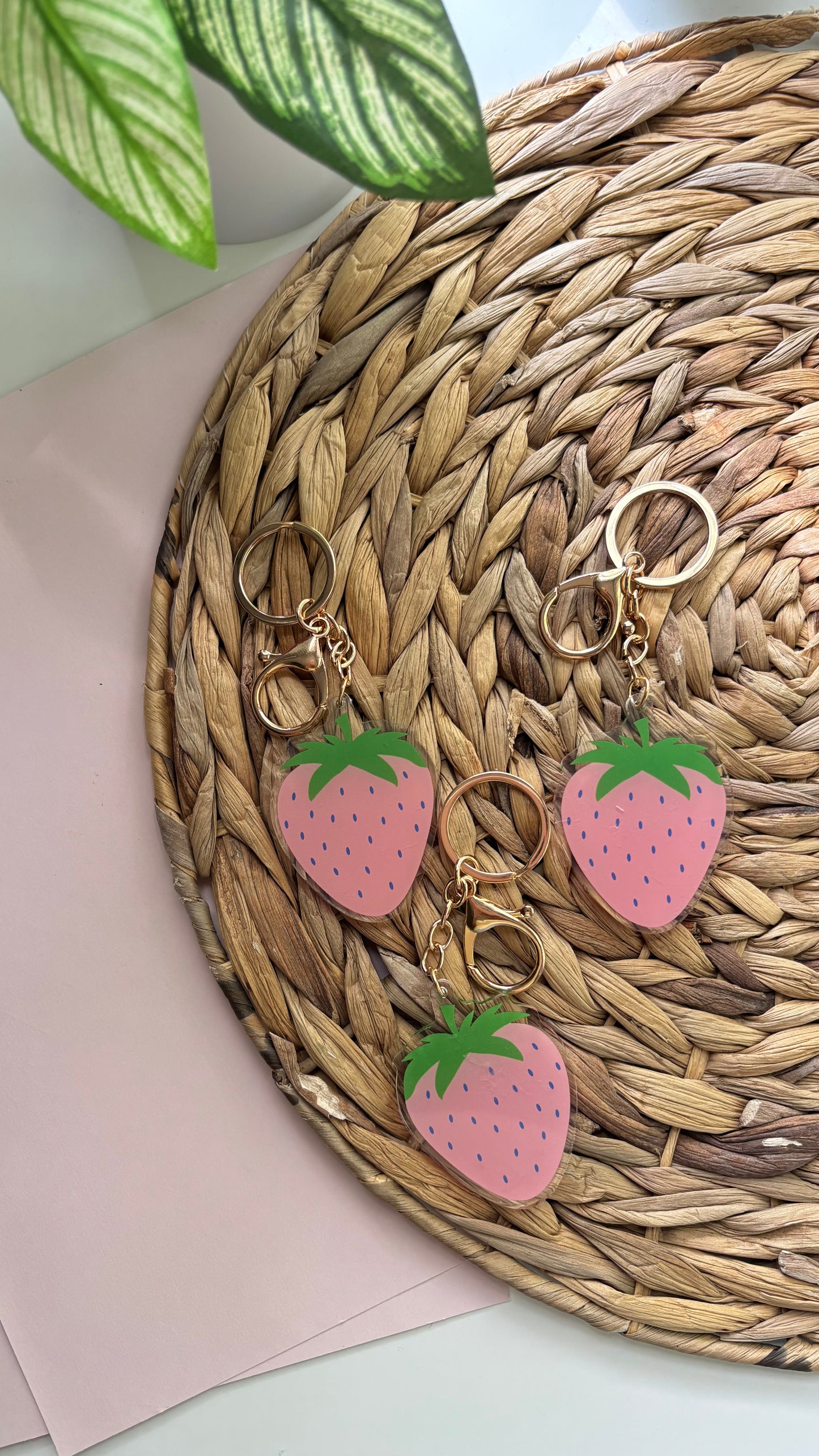 Strawberry Keychain