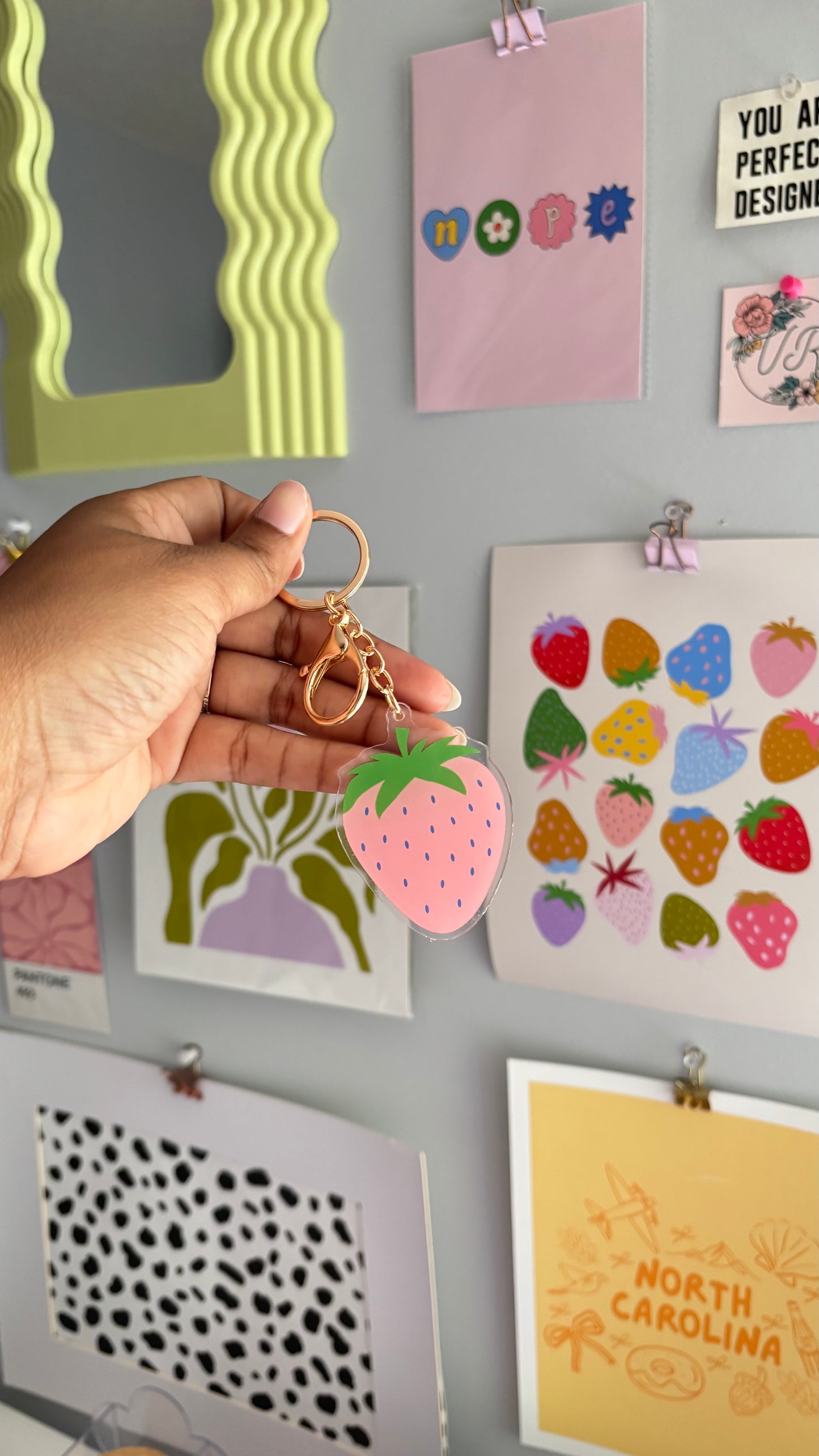 Strawberry Keychain