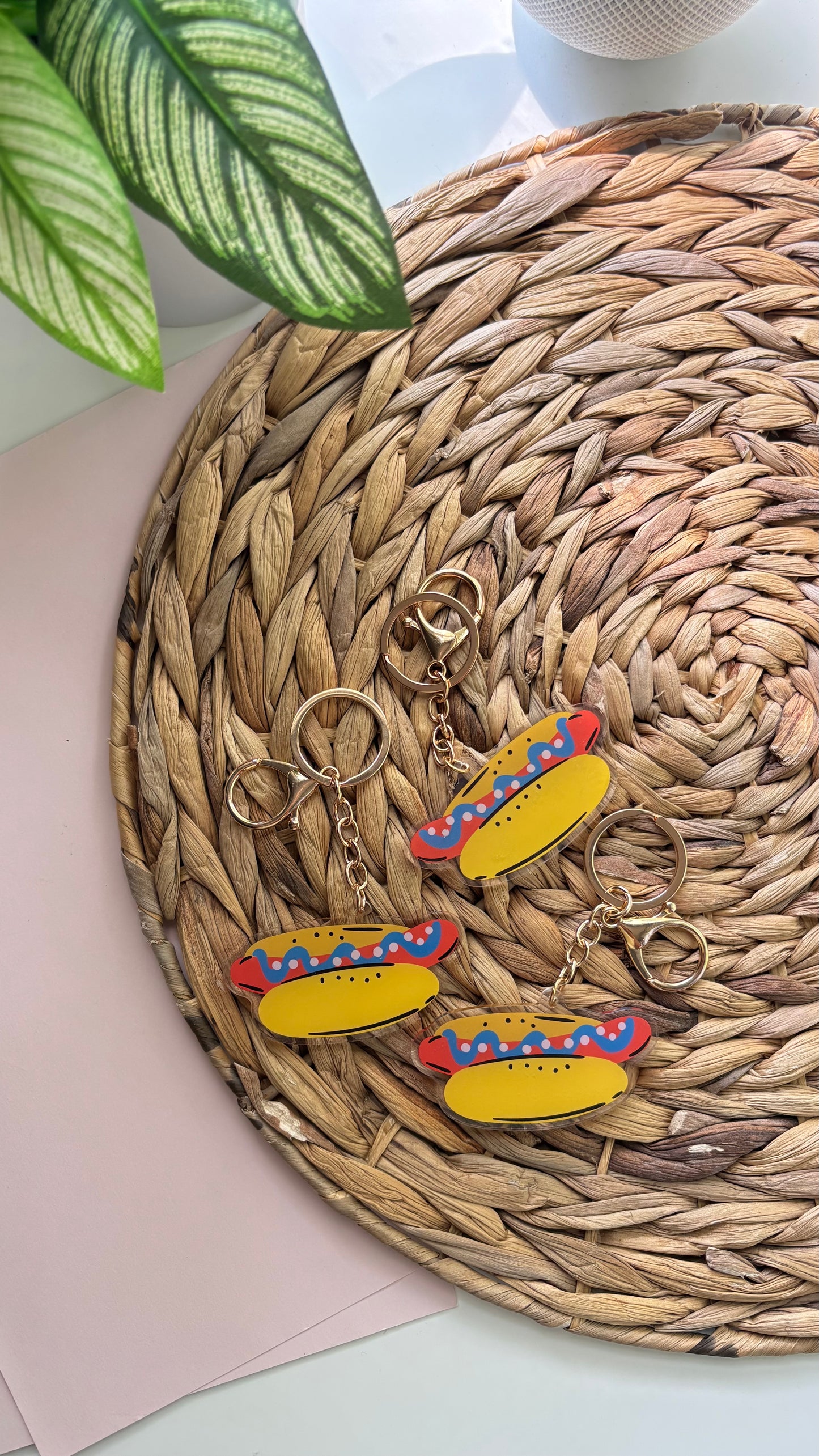 Hotdog Keychain