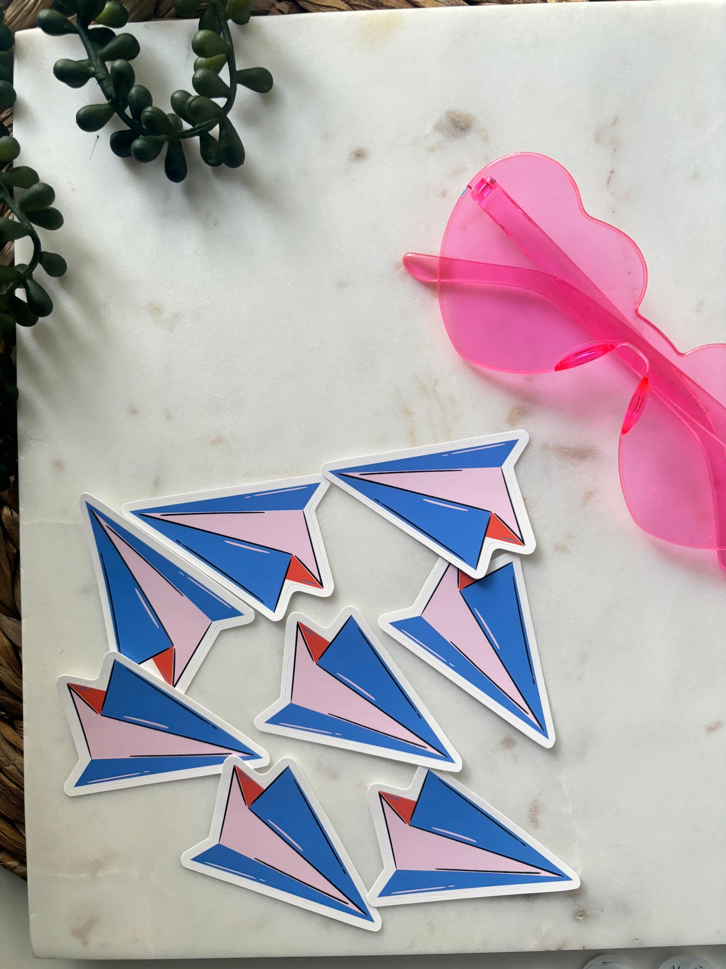 Paper Airplane Sticker
