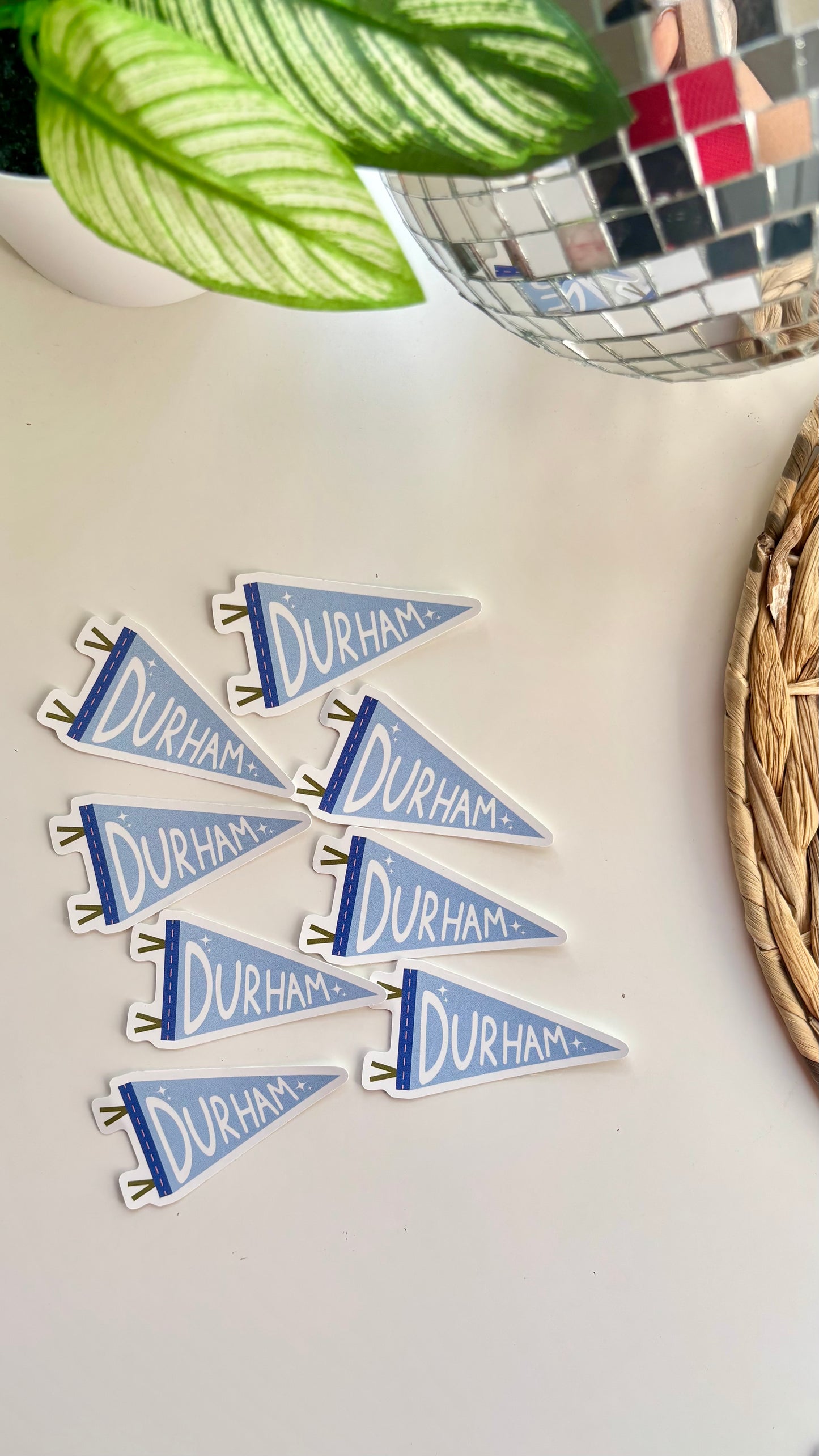 Durham Pennant Sticker