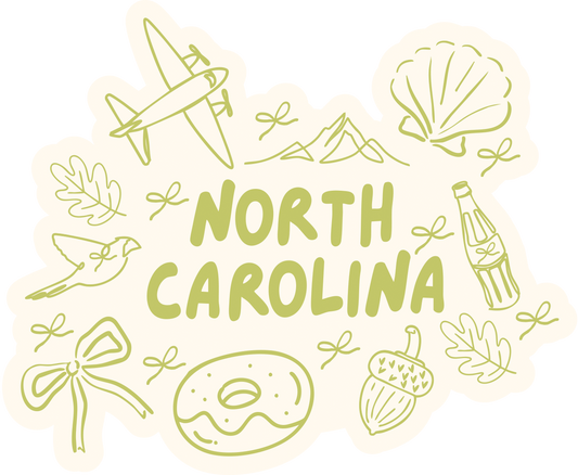 North Carolina Sticker - Green