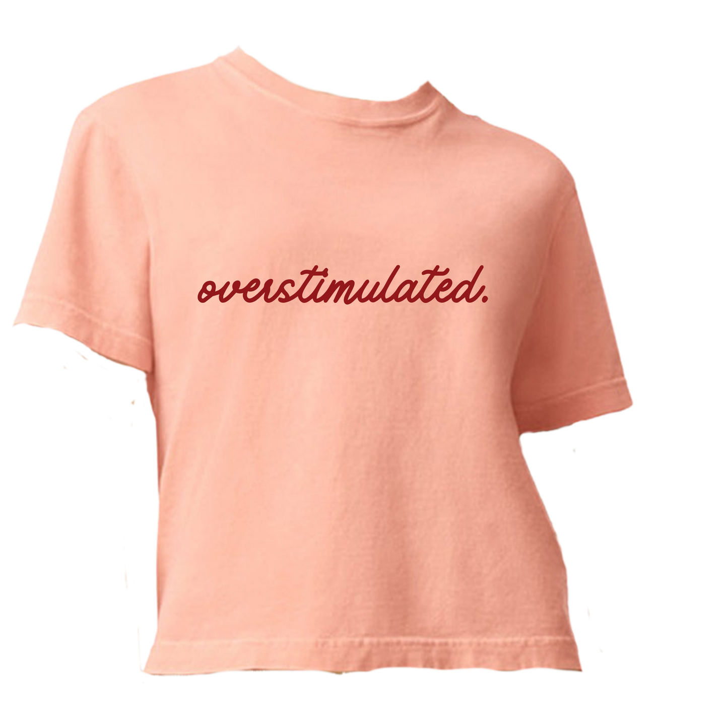 Overstimulated Cropped Boxy Tee